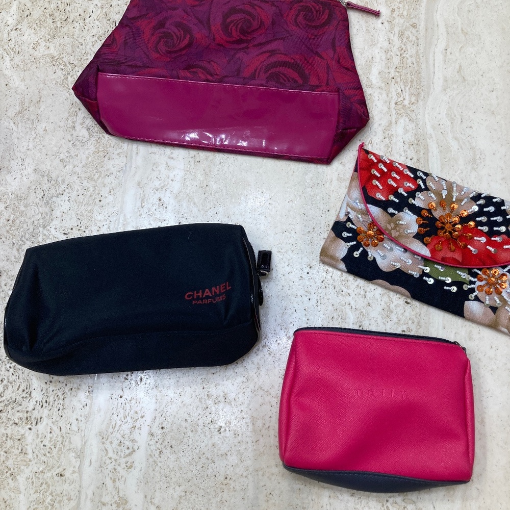 Four Small Gift Cosmetic Bags